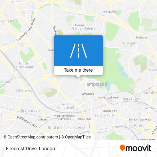 Firecrest Drive map
