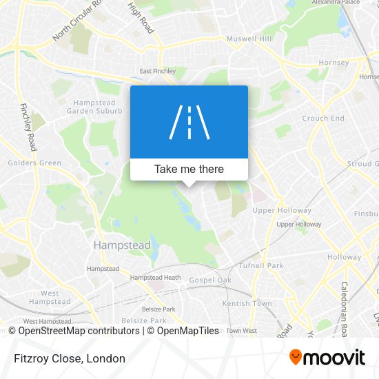 Fitzroy Close map