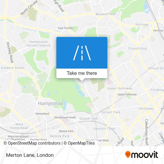 Merton Lane map