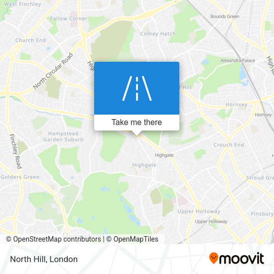 North Hill map