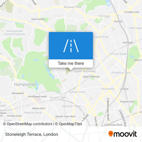 Stoneleigh Terrace map