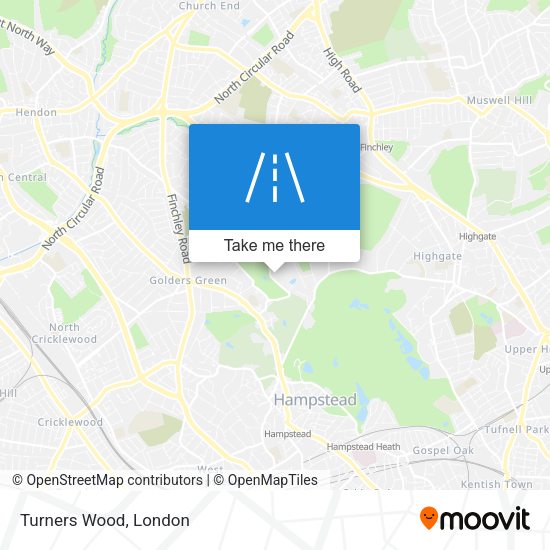 Turners Wood map
