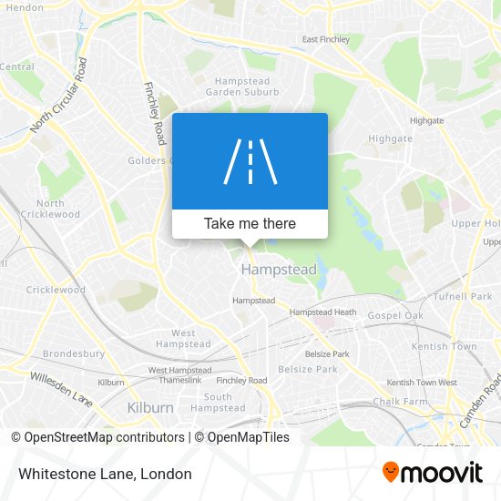 Whitestone Lane map