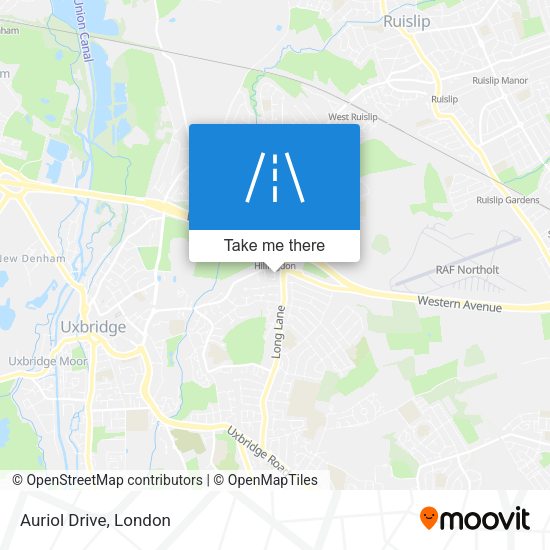 Auriol Drive map