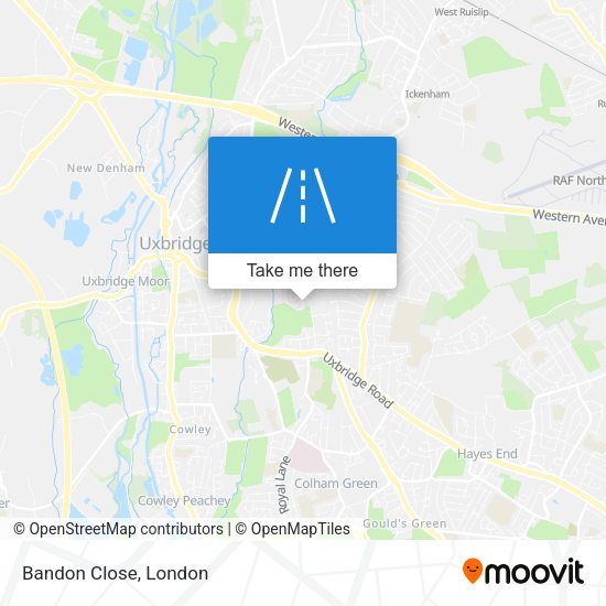 Bandon Close map