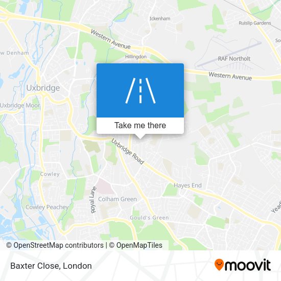 Baxter Close map