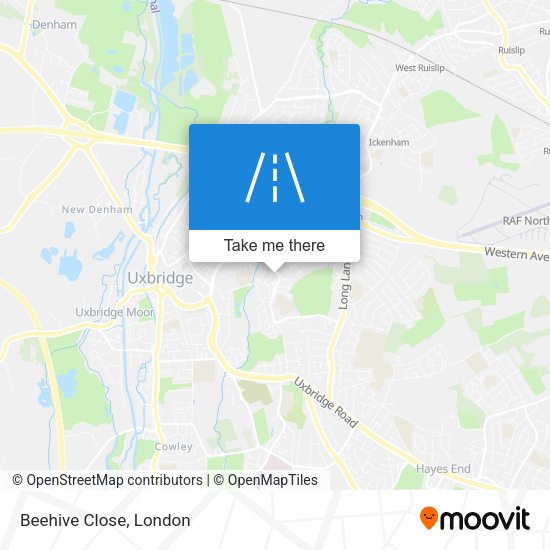Beehive Close map
