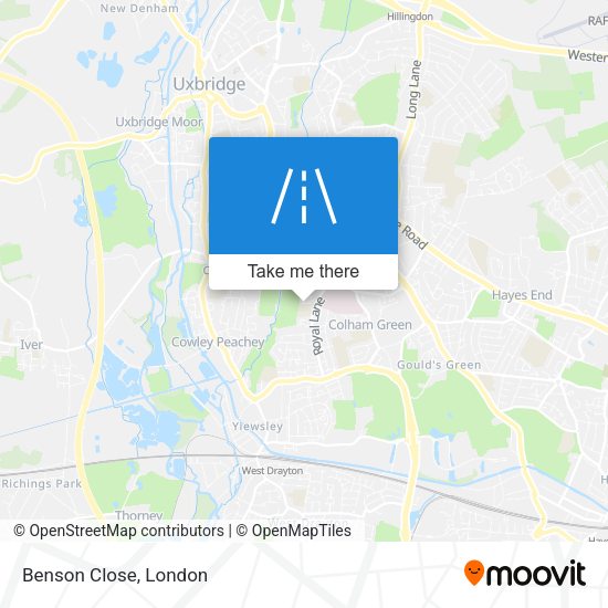 Benson Close map