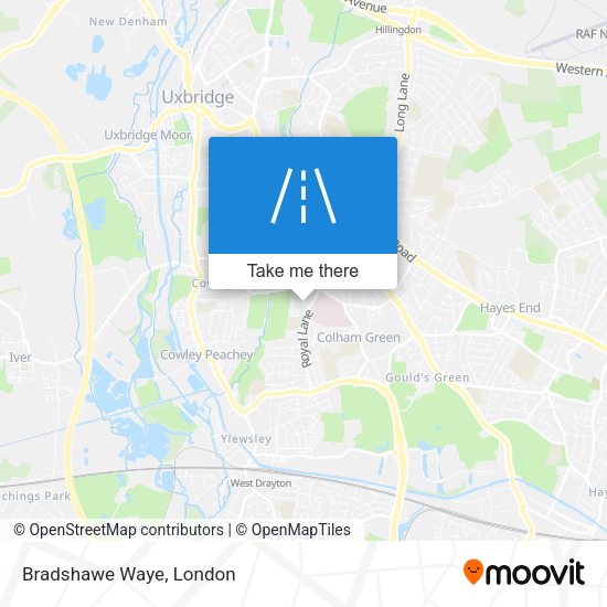 Bradshawe Waye map