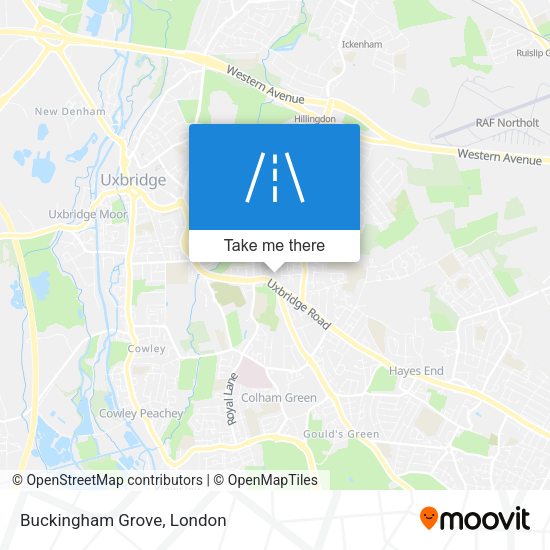 Buckingham Grove map