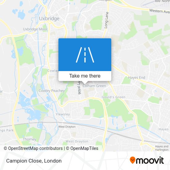 Campion Close map