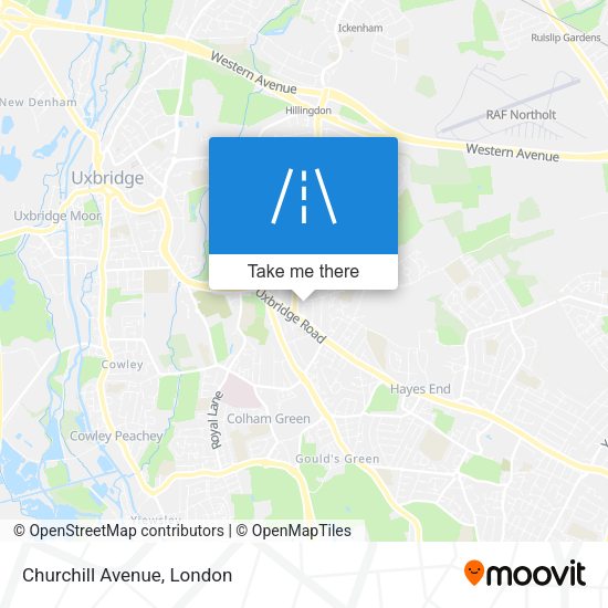 Churchill Avenue map
