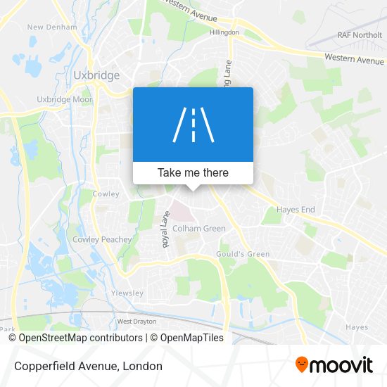 Copperfield Avenue map