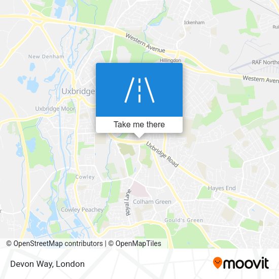 Devon Way map