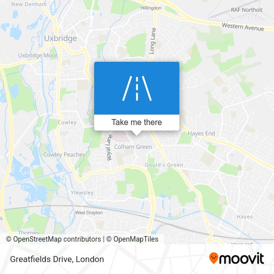 Greatfields Drive map