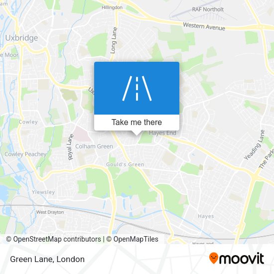 Green Lane map