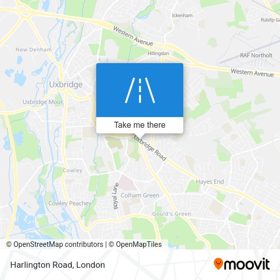 Harlington Road map