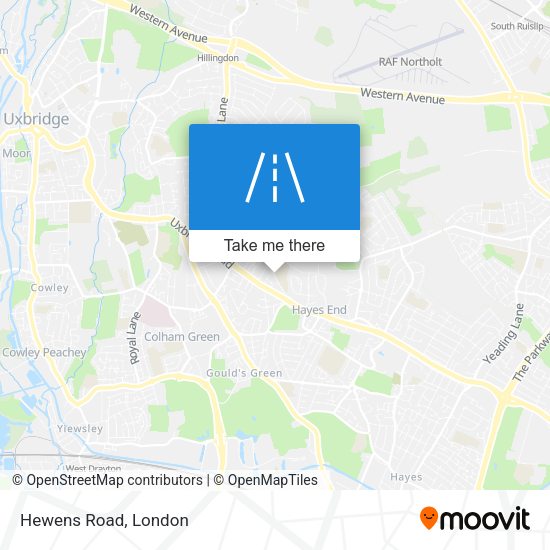 Hewens Road map