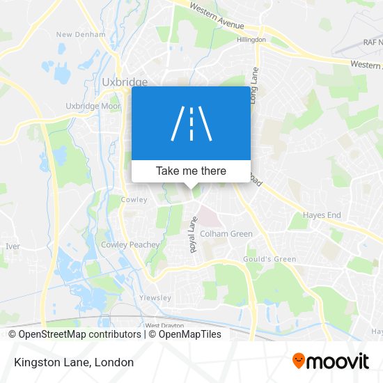 Kingston Lane map