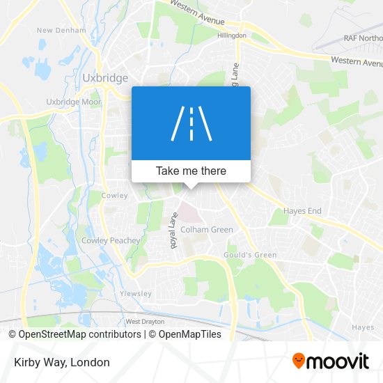 Kirby Way map