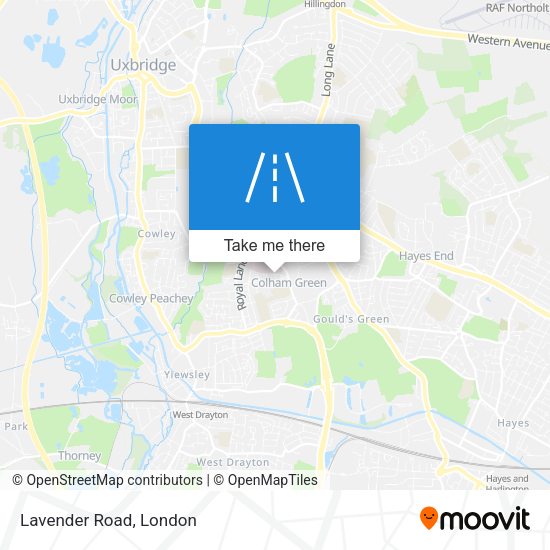 Lavender Road map