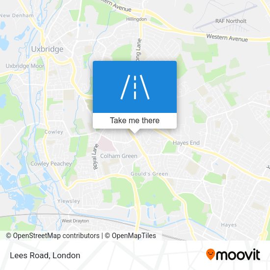 Lees Road map