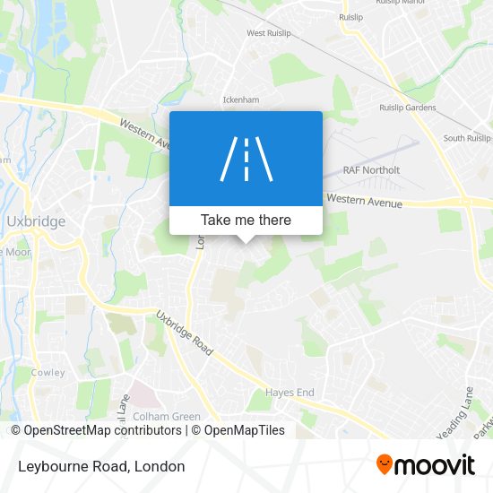 Leybourne Road map