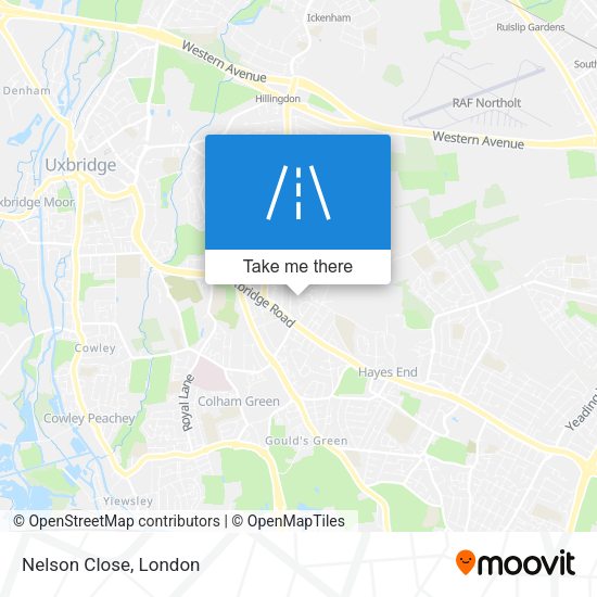 Nelson Close map