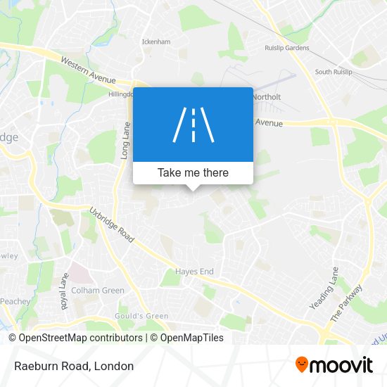 Raeburn Road map