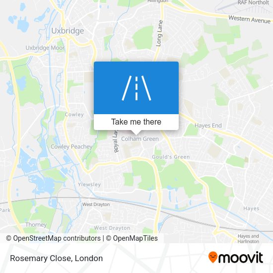 Rosemary Close map