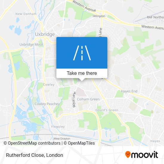 Rutherford Close map