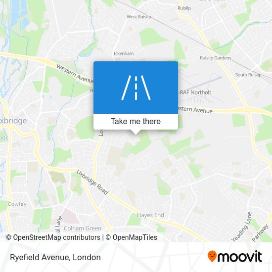 Ryefield Avenue map