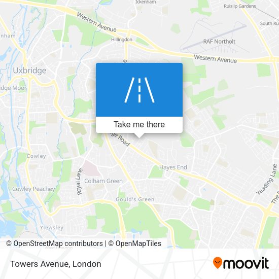 Towers Avenue map
