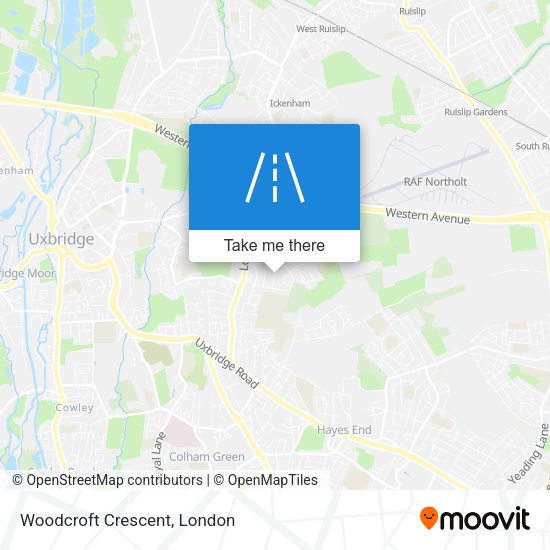 Woodcroft Crescent map