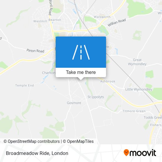 Broadmeadow Ride map