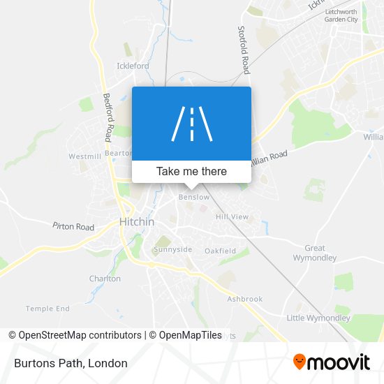 Burtons Path map