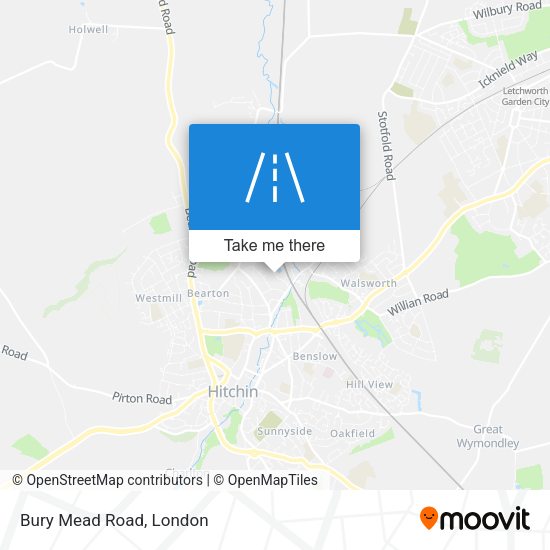 Bury Mead Road map