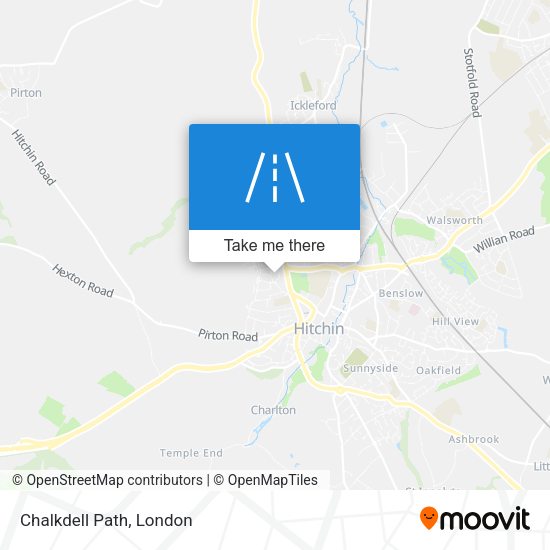 Chalkdell Path map