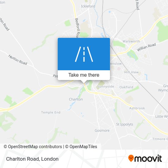 Charlton Road map