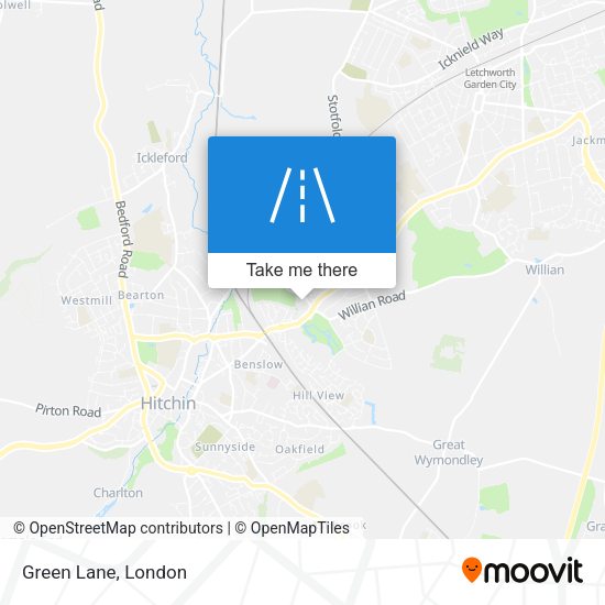 Green Lane map