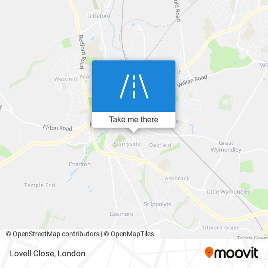 Lovell Close map