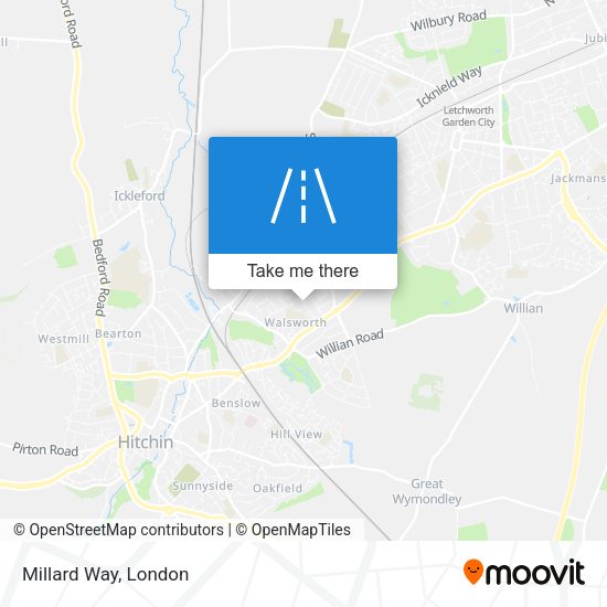 Millard Way map