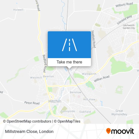Millstream Close map