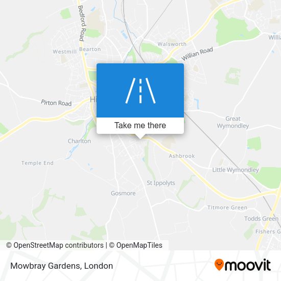 Mowbray Gardens map