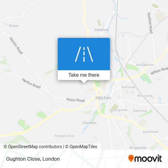 Oughton Close map