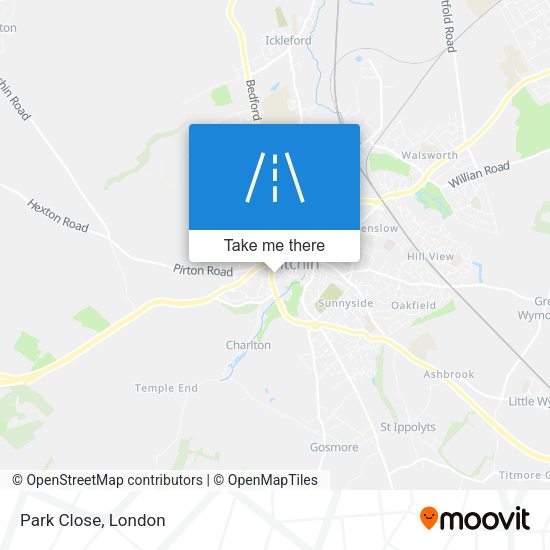 Park Close map