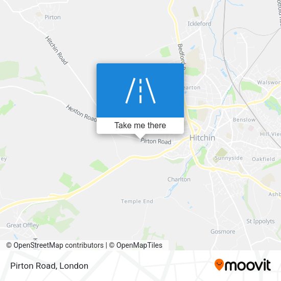 Pirton Road map