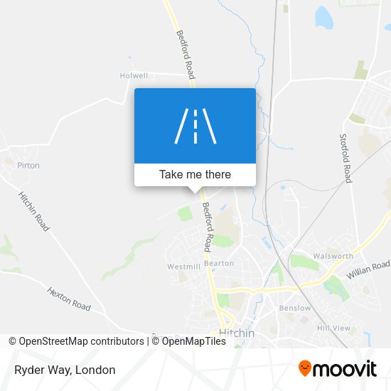 Ryder Way map