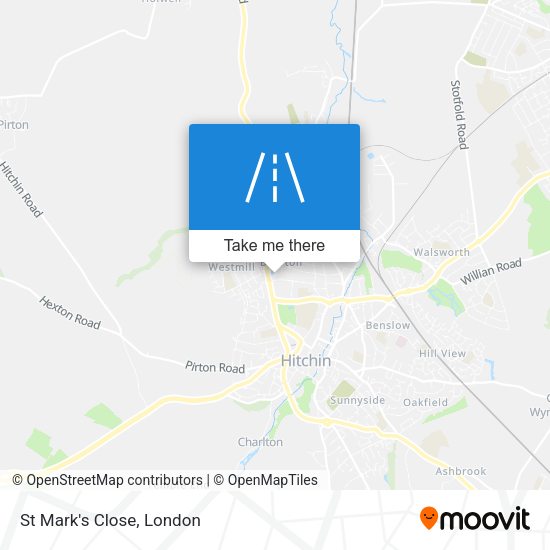 St Mark's Close map