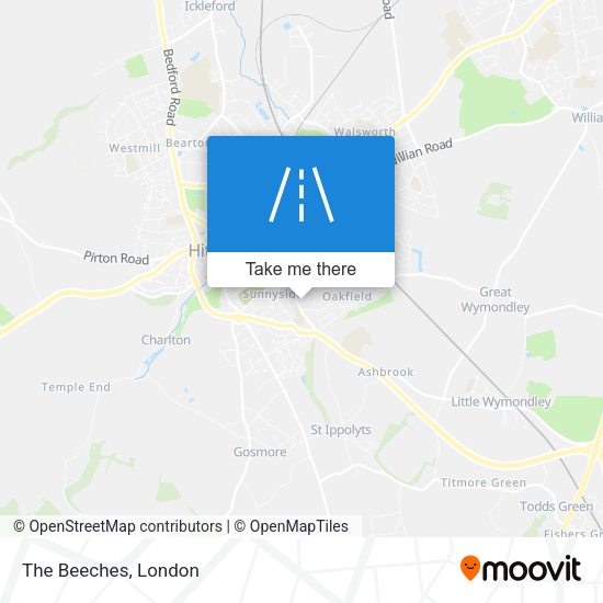 The Beeches map